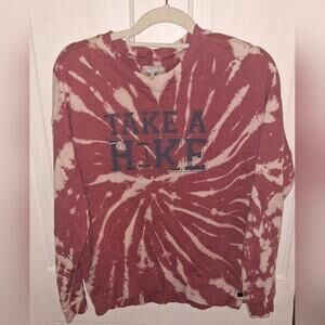 Kickoff Shop Hike Football Sweat Shirt Size  Medium Snap Side Tie Dye Swirl